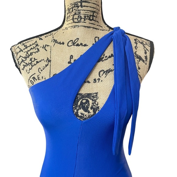 Beach Riot Nia One Piece Swimsuit Asymmetrical One Shoulder Ribbed Size Small - Picture 7 of 8